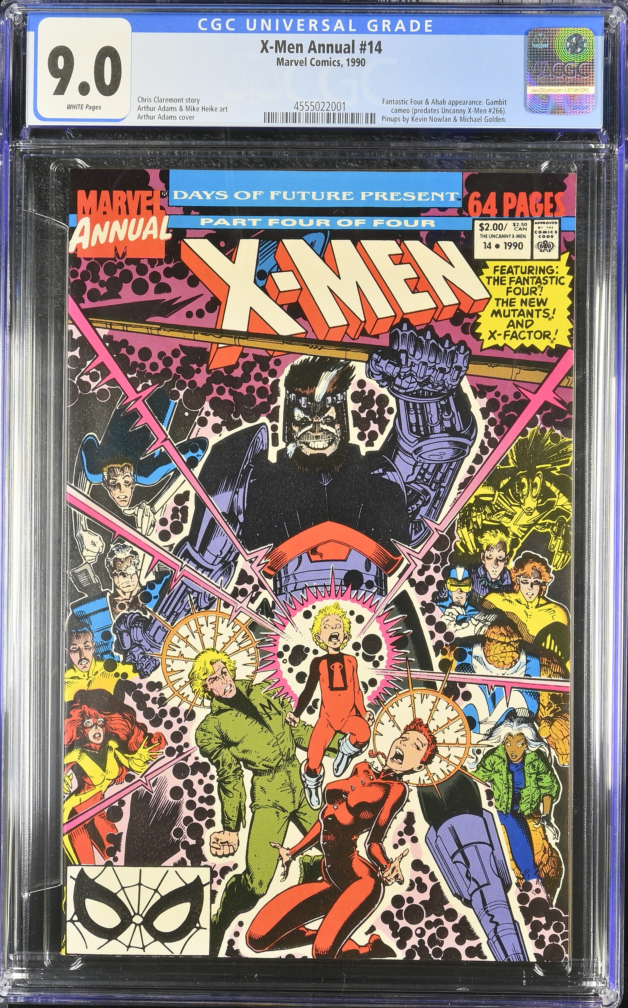 CGC 9.0 X-Men Annual #14 (Fantastic Four & Ahab appearance. Gambit