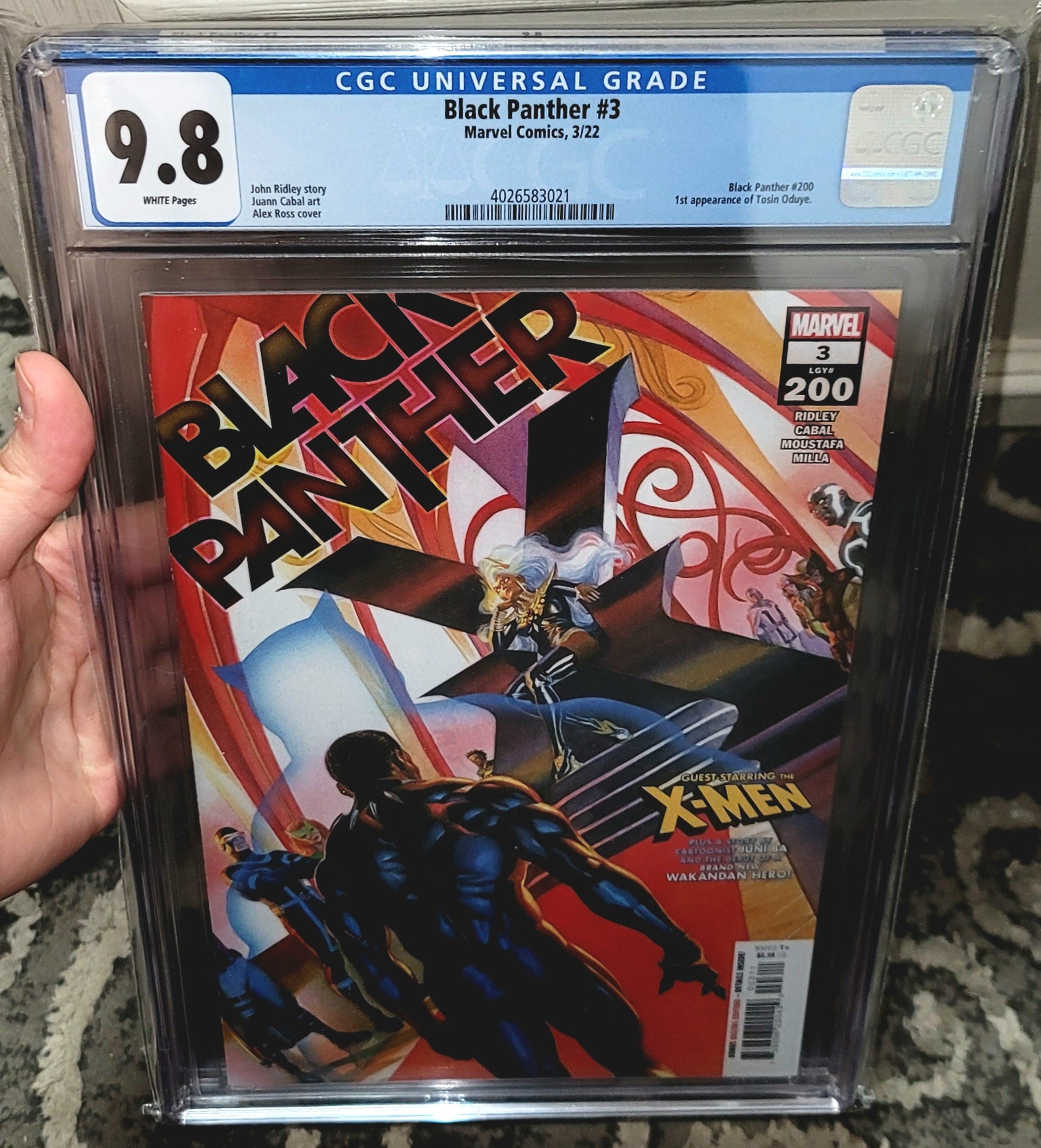Black Panther #3A Alex Ross CGC 9.8 1st App Tosin Oduye Stronghold  Collectibles Comic