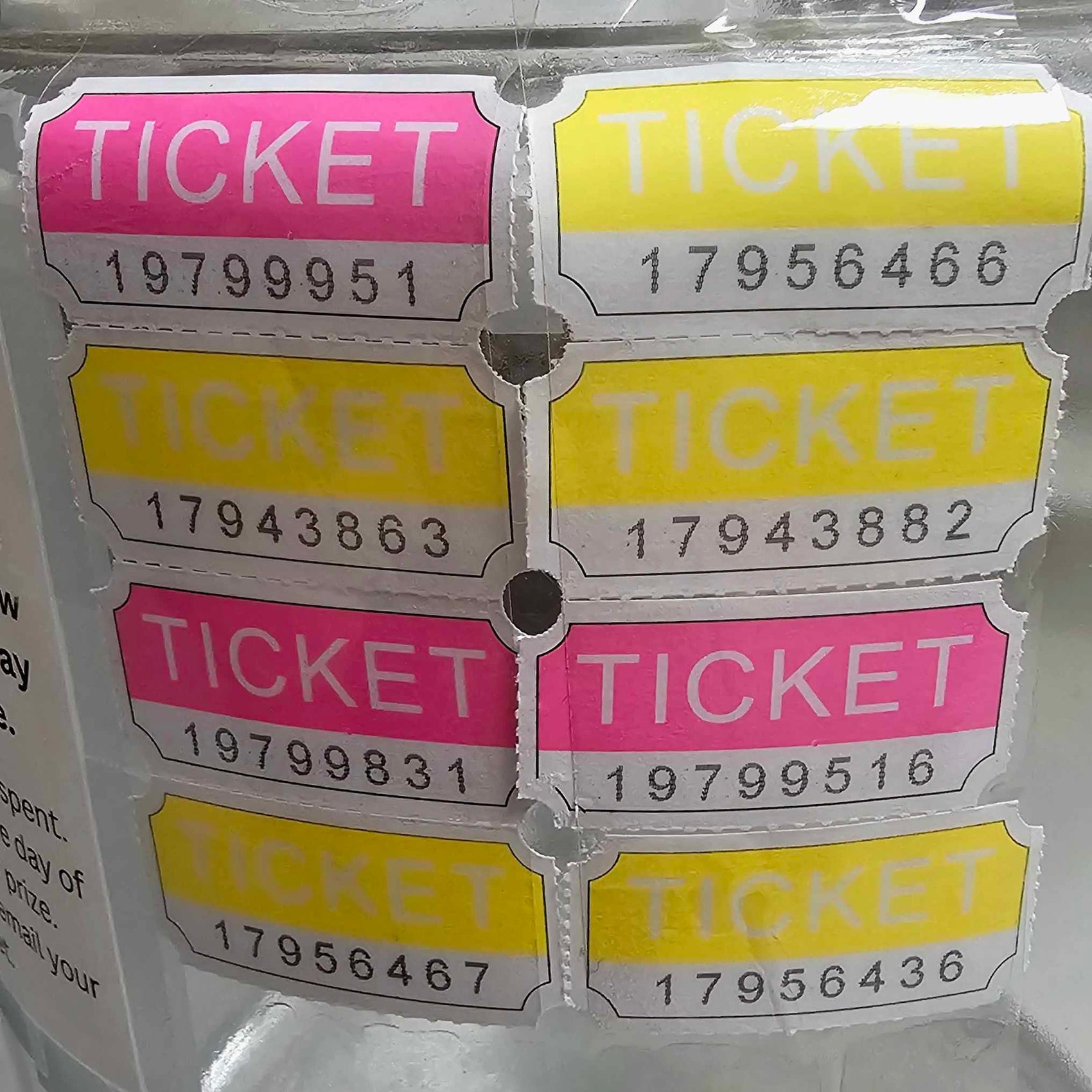 July 25th In Store Drawing Winning Tickets