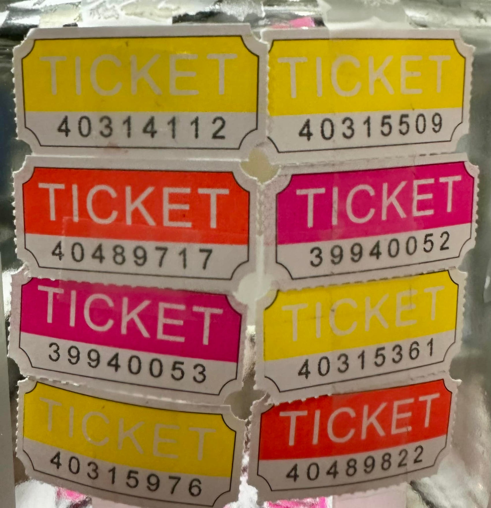 November 25th In Store Drawing Winning Tickets