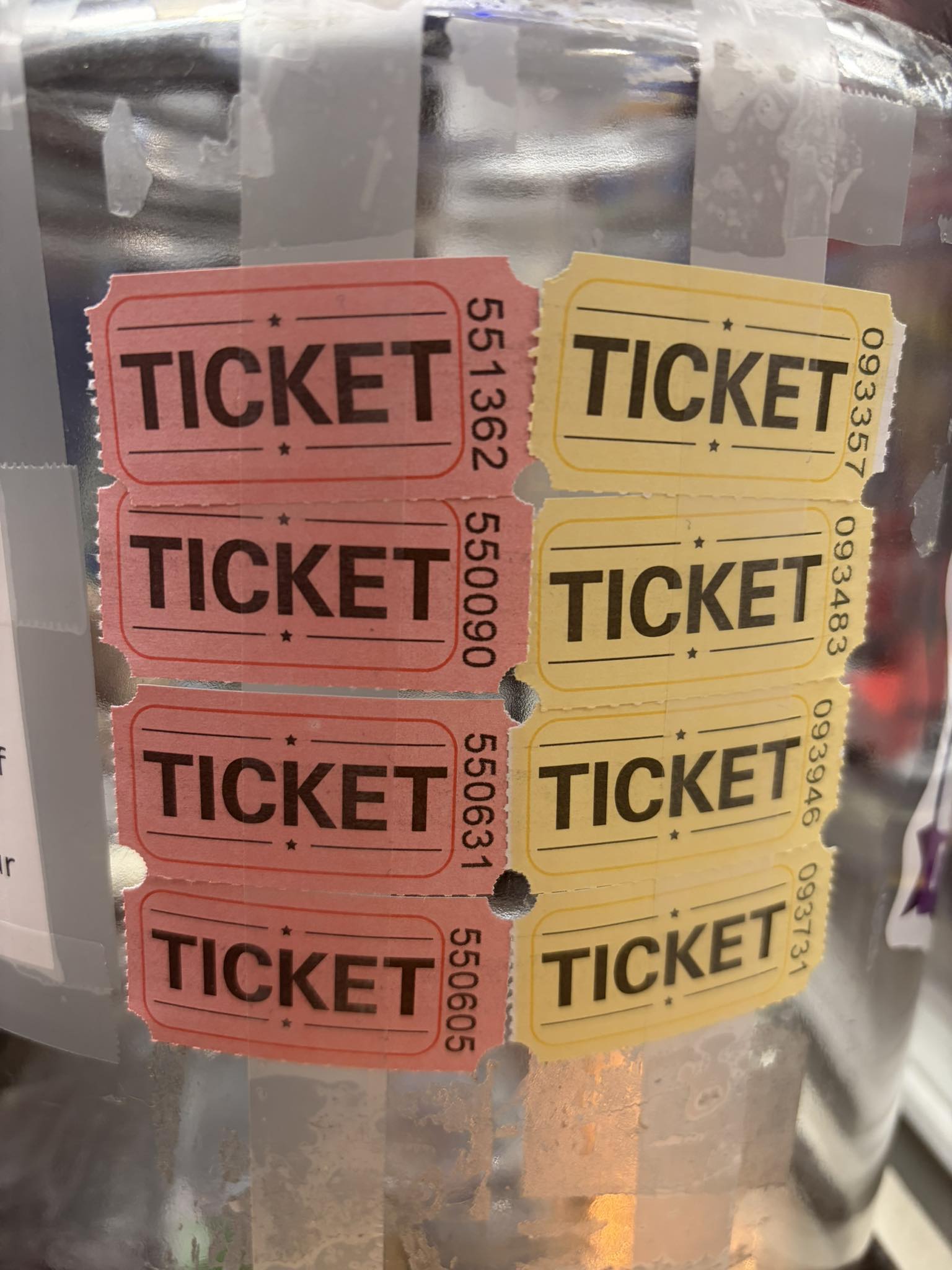 In Store April 25th Winning Tickets!