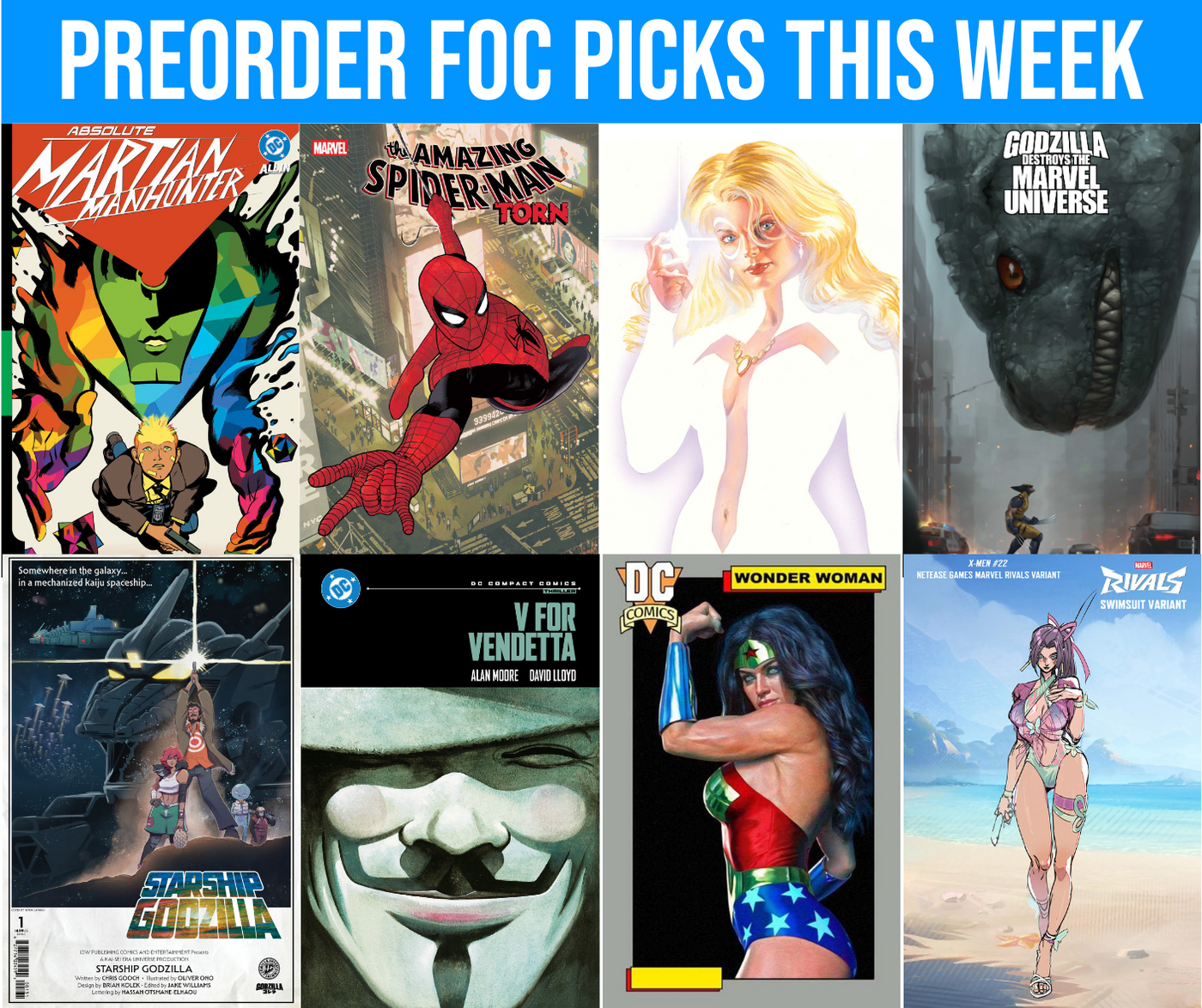 FOC Picks for Orders due 8/25