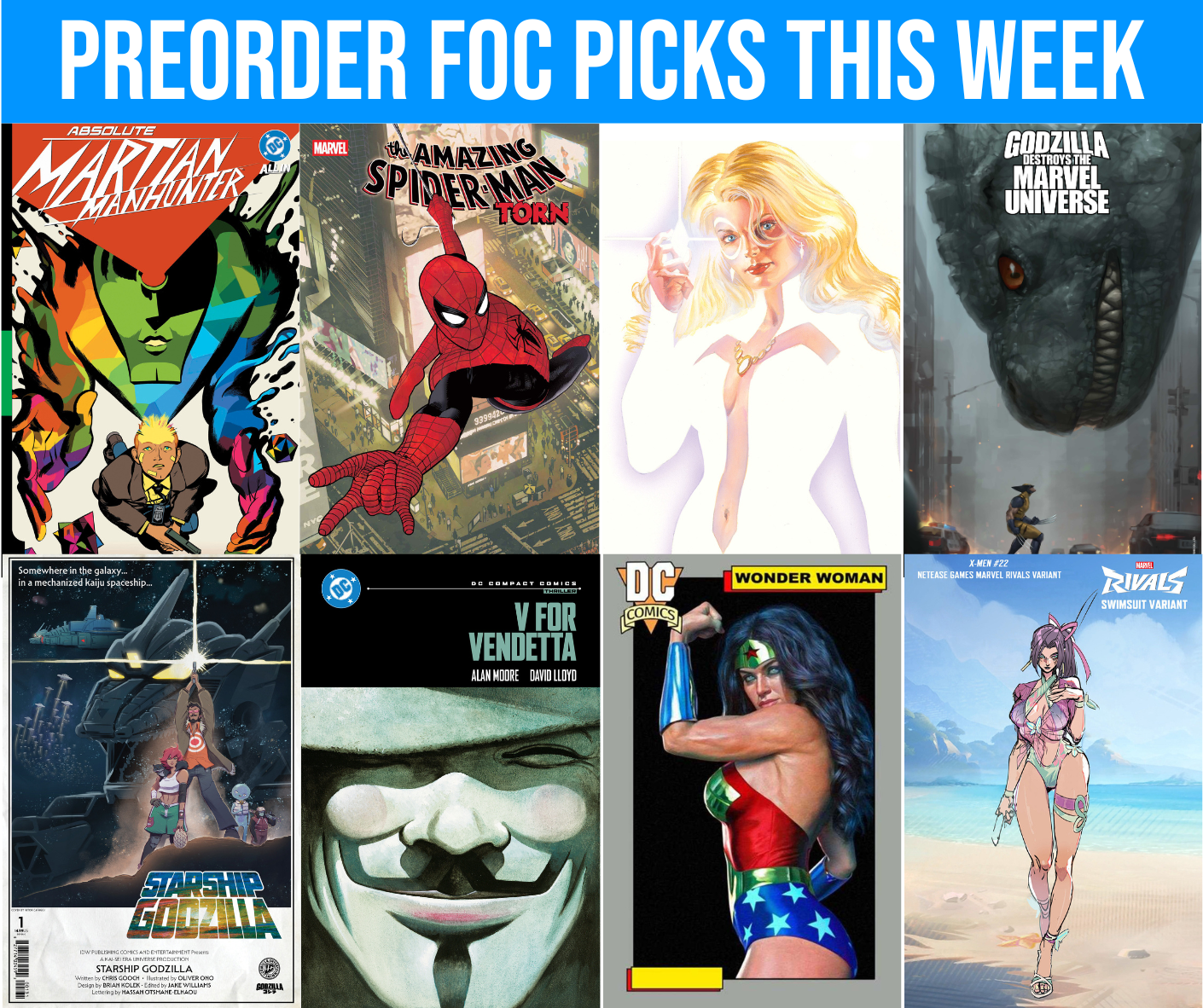 FOC Picks for Orders due 8/25
