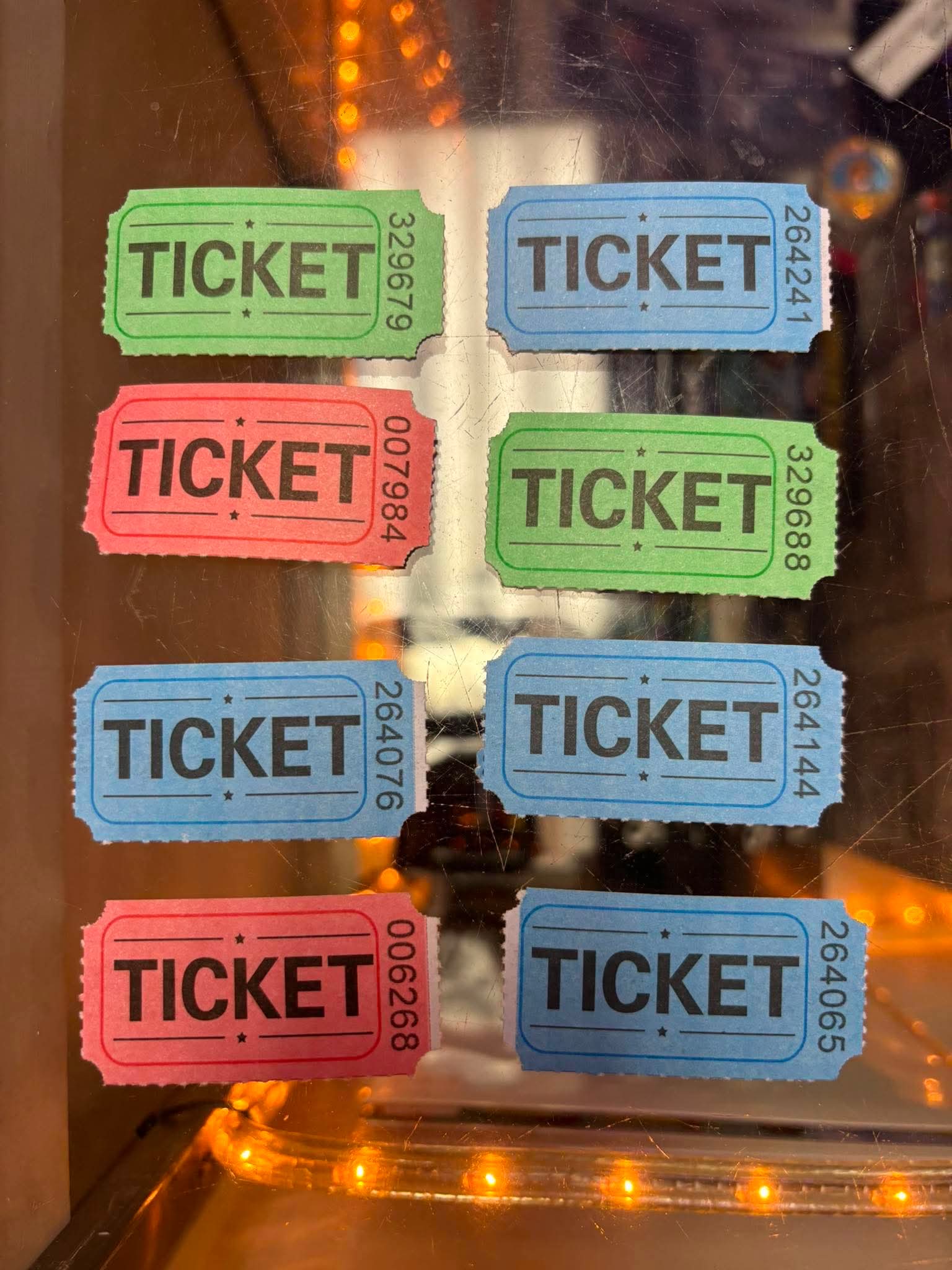 In store August 25th winning tickets!!