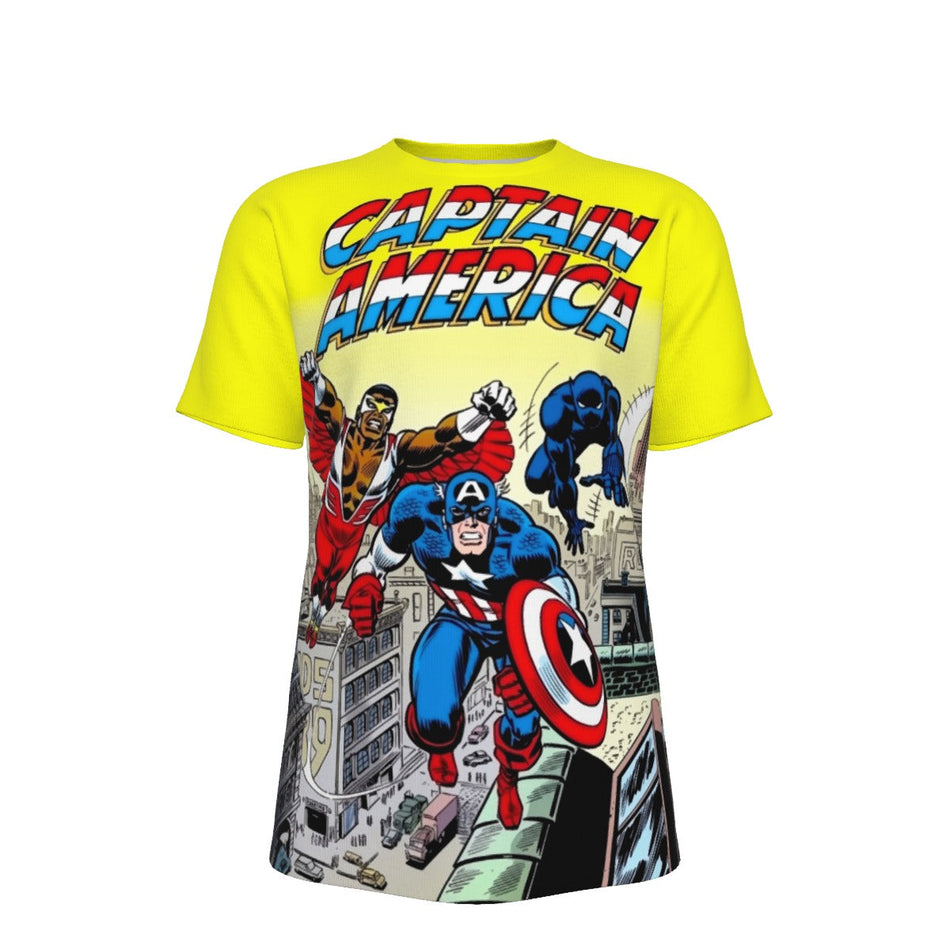 CAPTAIN AMERICA FALCON COLLECTION  ALL OVER PRINT SHIRT AND TANK TOP