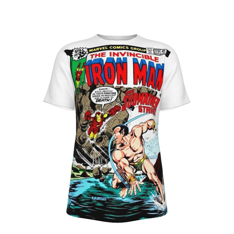 IRON MAN 120 ALL OVER PRINT SHIRT AND TANK TOP - BOB LAYTON ART