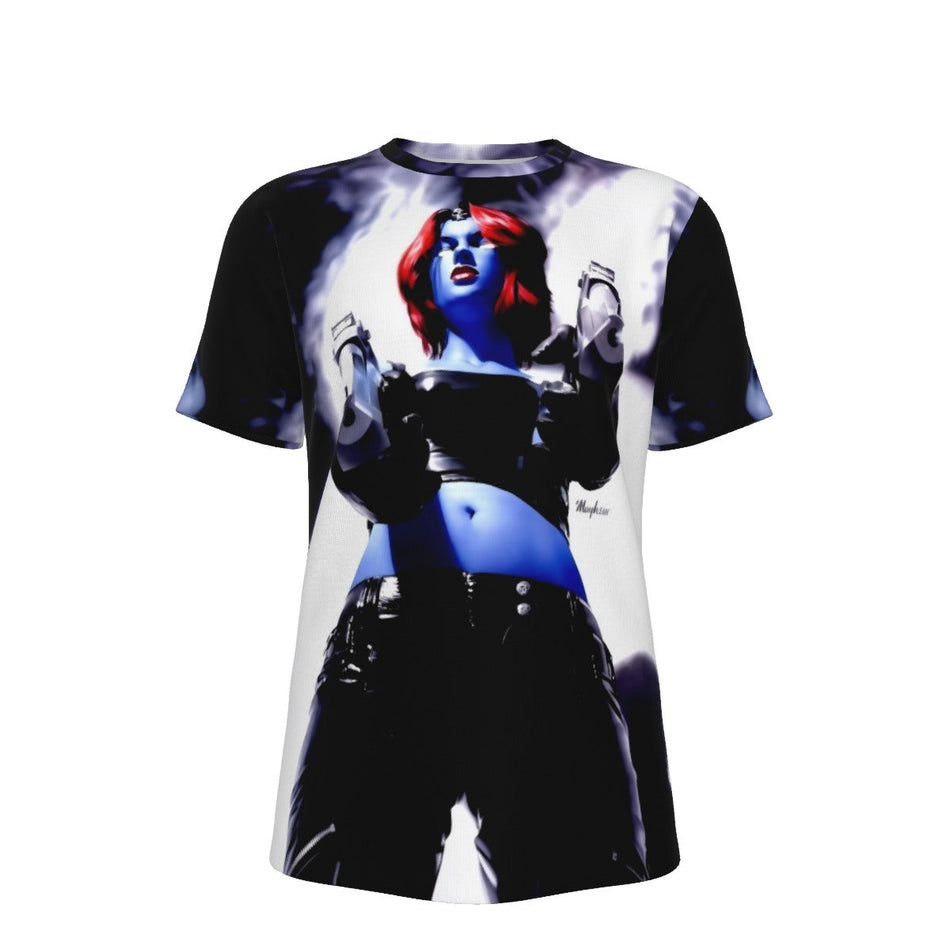 MYSTIQUE PINUP BY MAYHEW ALL OVER PRINT SHIRT AND TANK TOP
