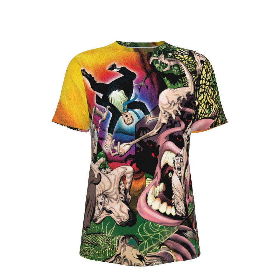 CREEPY STEVE DITKO PIN UP ALL OVER PRINT SHIRT AND TANK TOP