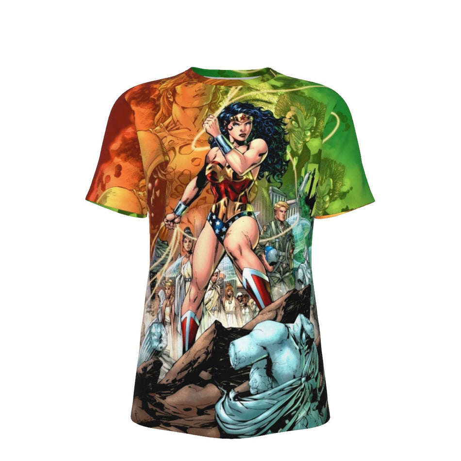 WONDER WOMAN 750 LEE VAR  ALL OVER PRINT SHIRT AND TANK TOP- JIM LEE ART