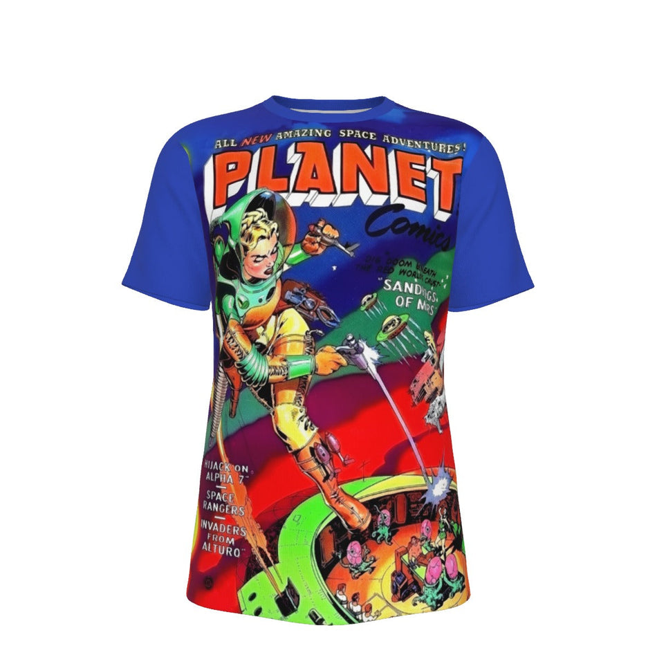 PLANET COMICS 71 ALL OVER PRINT SHIRT AND TANK TOP