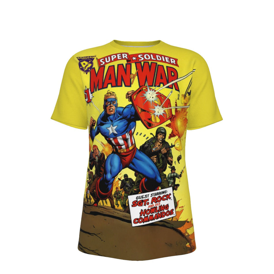 SUPER SOLDIER MAN OF WAR ALL OVER PRINT SHIRT AND TANK TOP