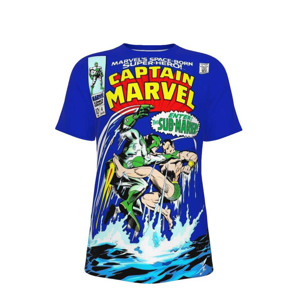 CAPTAIN MARVEL 4 ALL OVER PRINT SHIRT AND TANK TOP