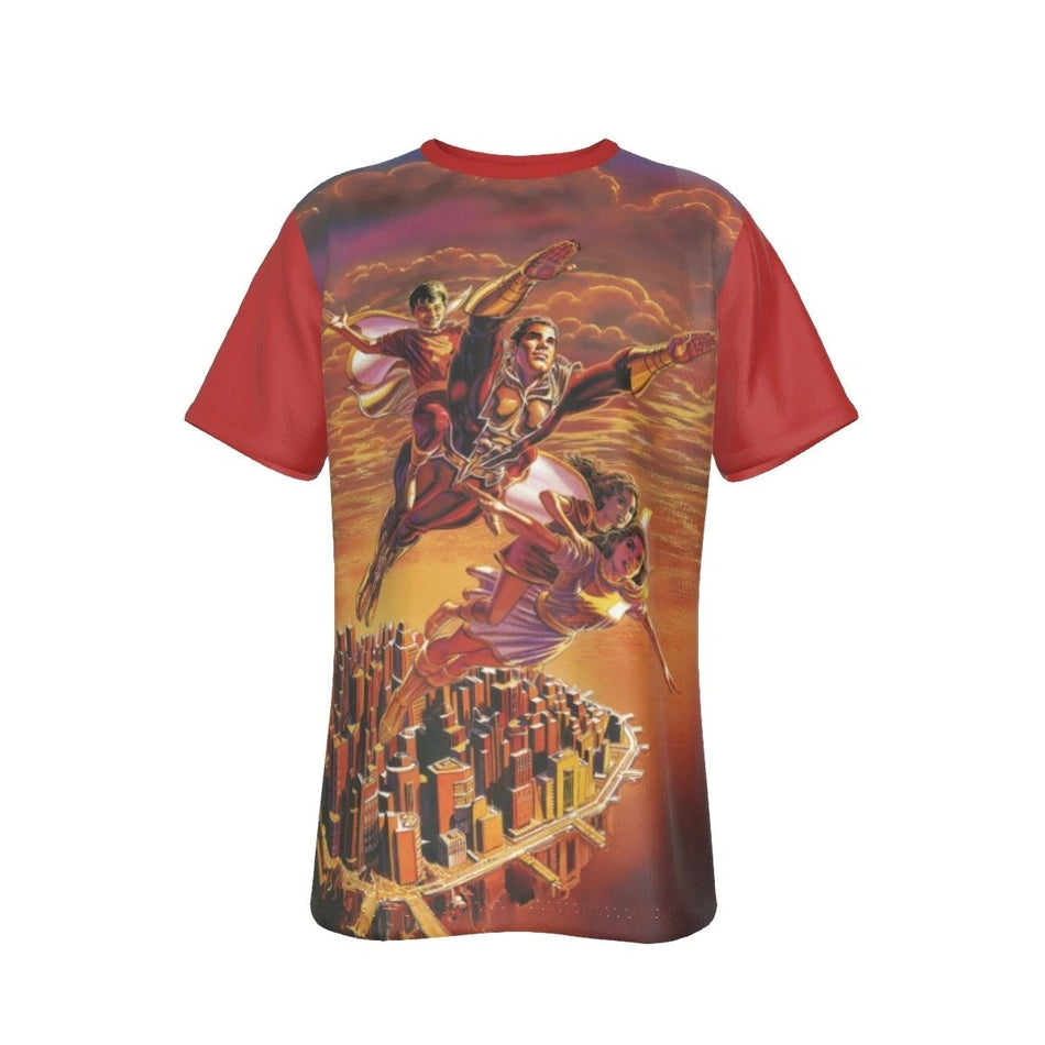 POWER OF SHAZAM 26 COVER ALL OVER PRINT SHIRT AND TANK-SHAZAM FAMILY