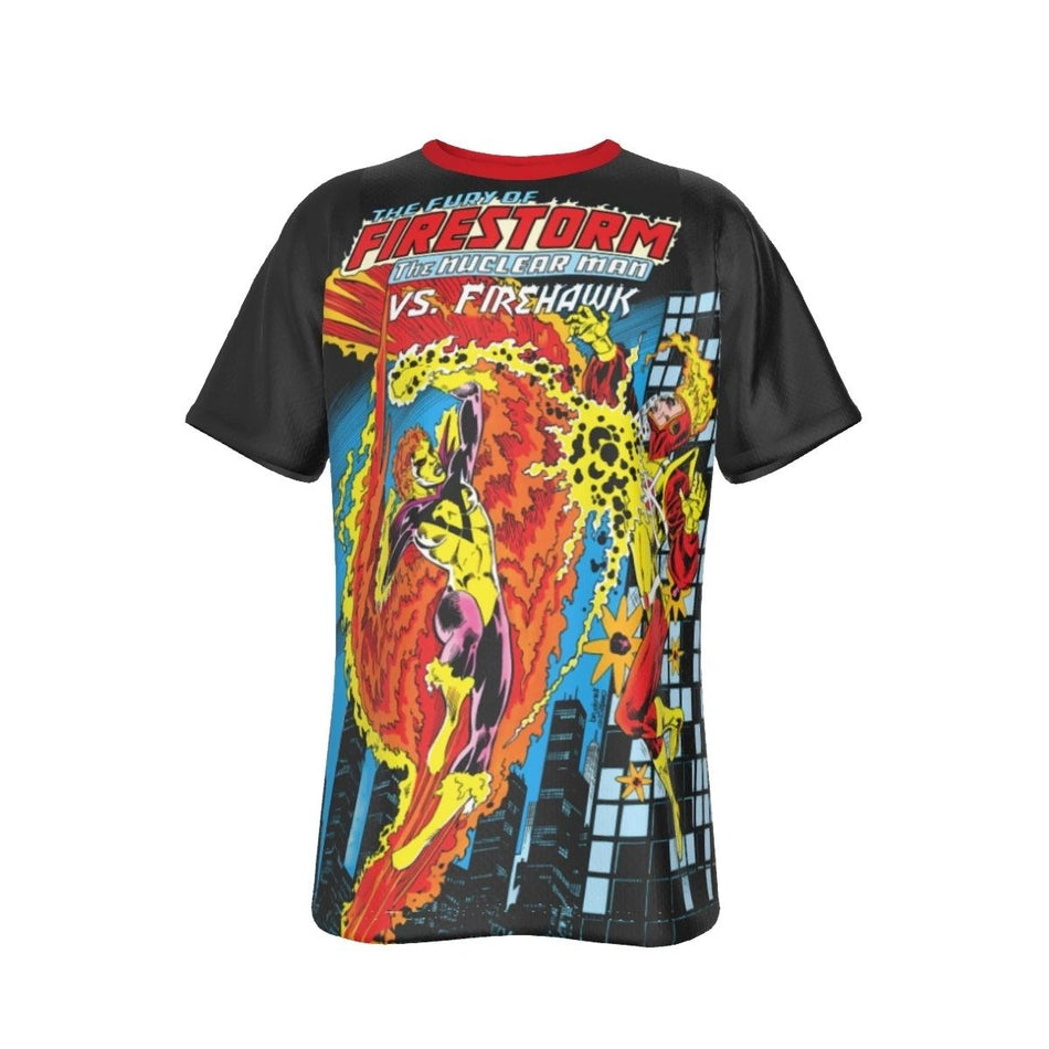 FURY OF FIRESTORM 17 COVER ALL OVER PRINT SHIRT AND TANK- FIREHAWK