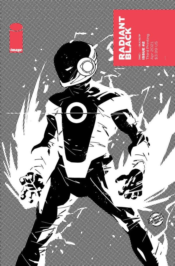 Radiant Black 2021 #2 Third Printing Black and White - Marcello Costa - high grade - $4.99