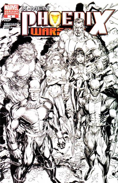 X-Men: Phoenix - Warsong 2006 #1 Black-and-White Variant Edition - high grade - $5.99