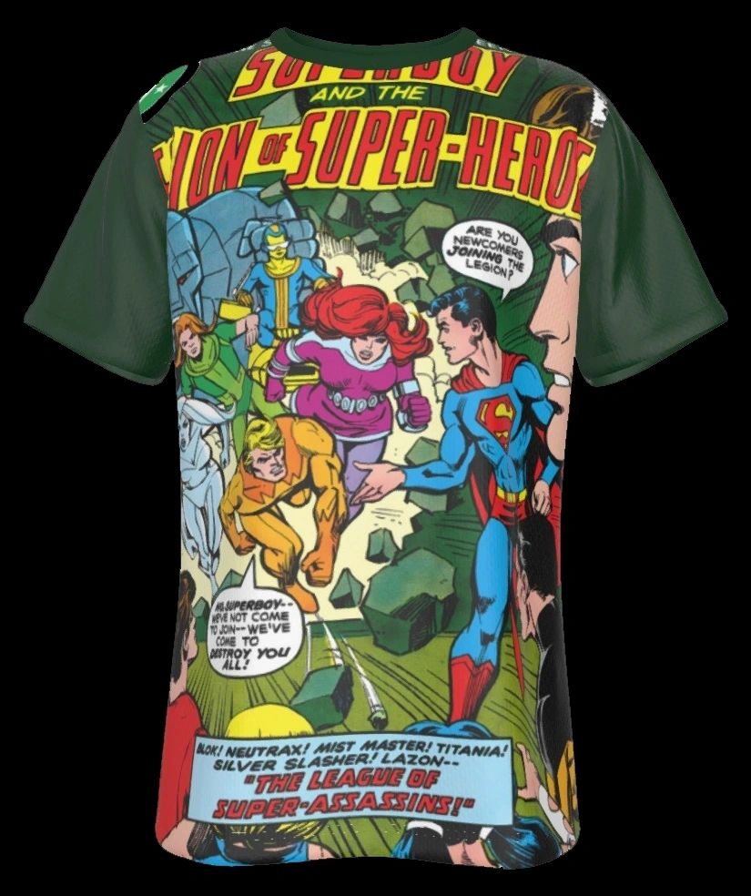 SUPERBOY & THE LEGION 253 ALL OVER PRINT SHIRT AND TANK