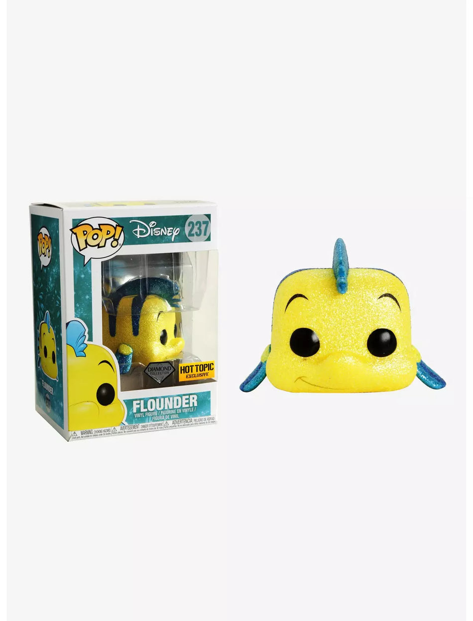Funko Pop! Flounder #237 Diamond Hot Topic Exclusive + Protector
