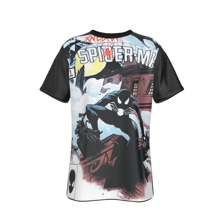 WEB OF SPIDERMAN 1 ALL OVER PRINT SHIRT OR TANK