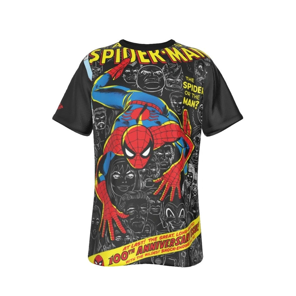 SPIDERMAN 100 ALL OVER PRINT SHIRT OR TANK