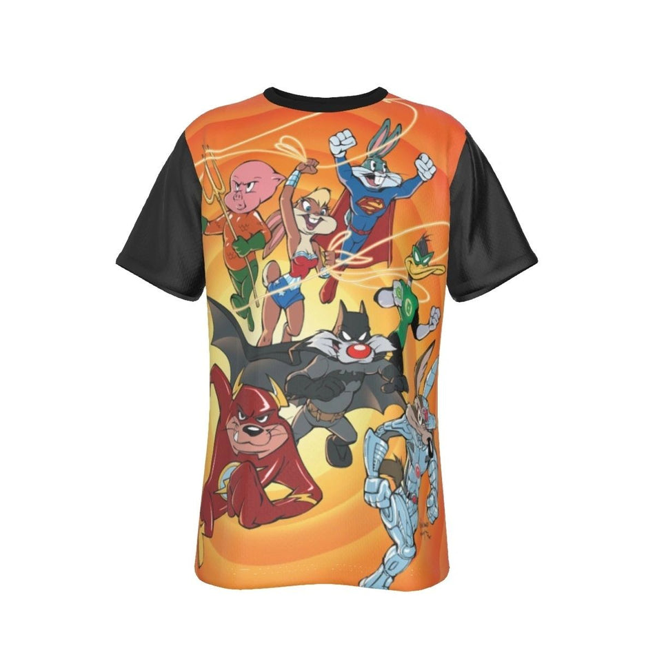 LOONEY TUNES JLA ALL OVER PRINT SHIRT AND TANK TOP - JLA 45 VAR
