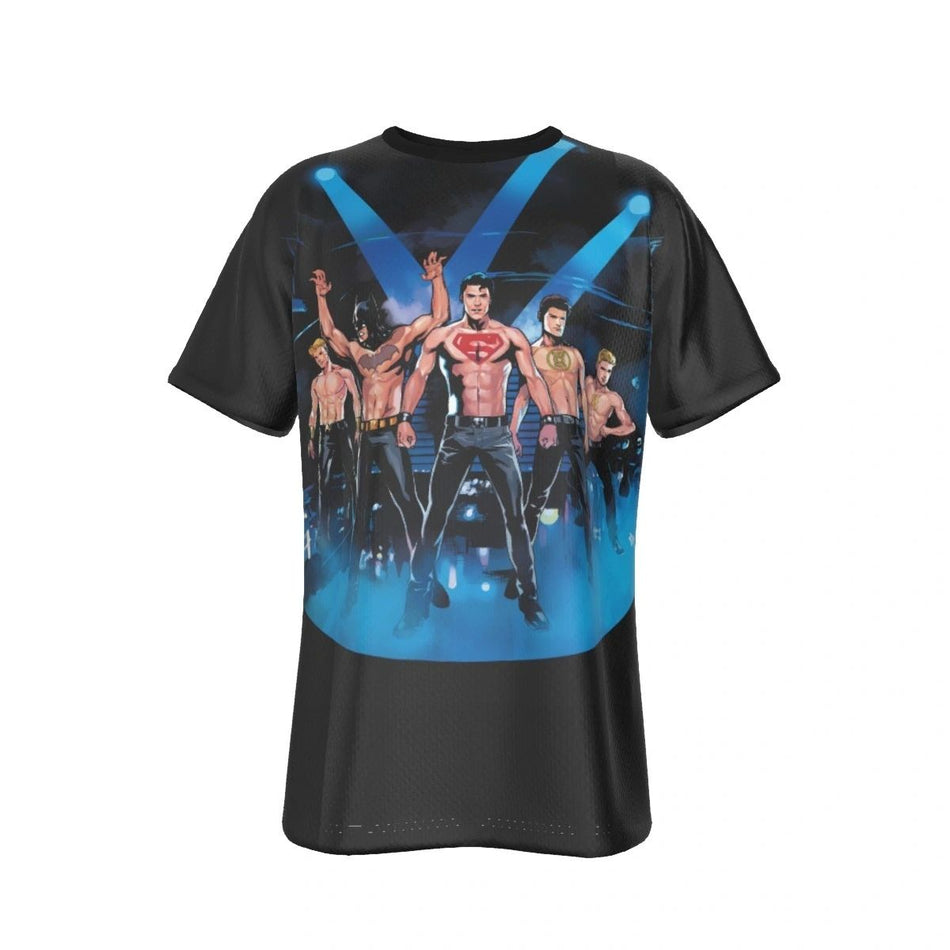 SHIRTLESS JLA ALL OVER PRINT SHIRT AND TANK TOP - JLA 40 VAR