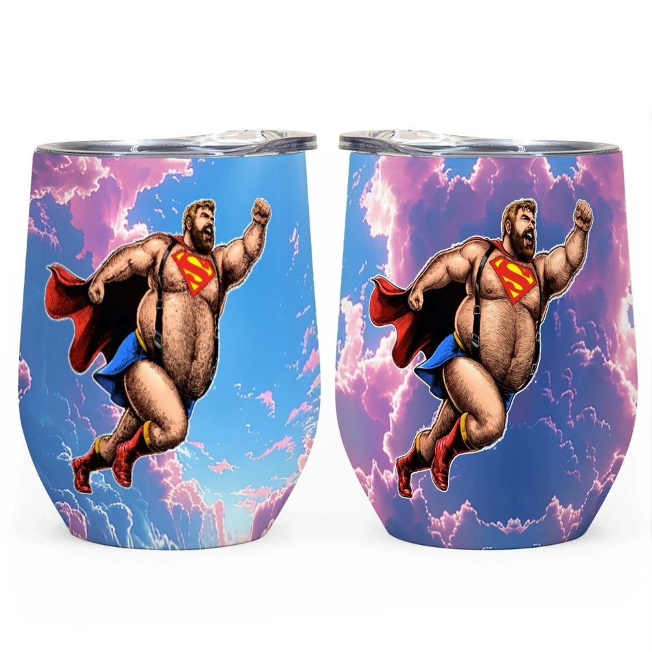 SUPER-GRRR WINE TUMBLER -OF THE SUPERGRRRRs SERIES