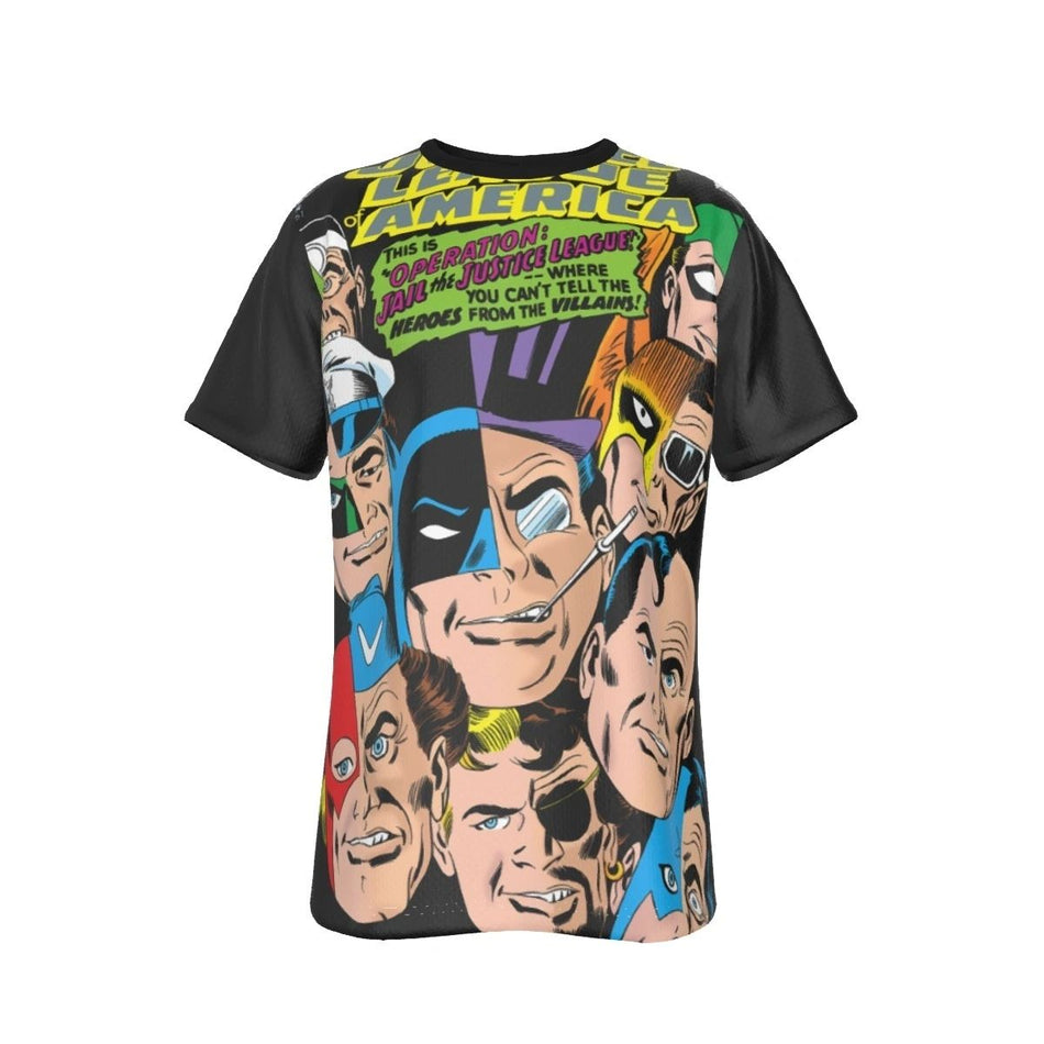 JLA 61 VILLAINS ALL OVER PRINT SHIRT AND TANK
