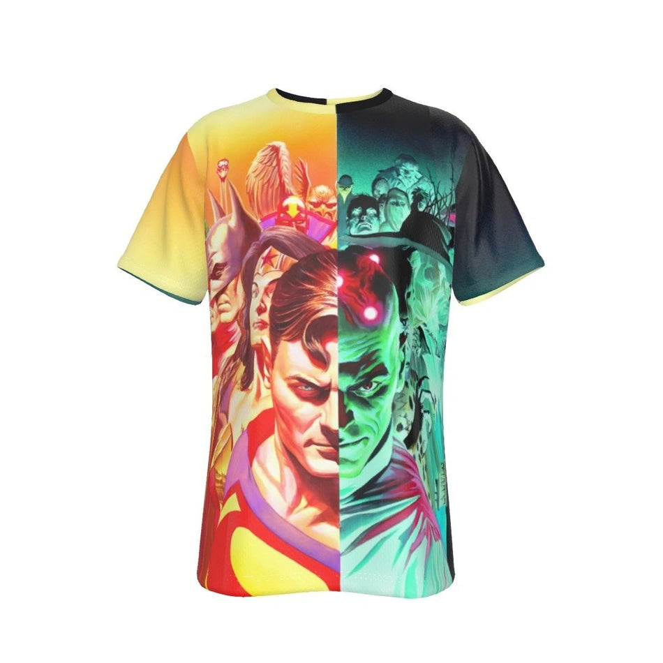 HEROES AND VILLAINS ALL OVER PRINT SHIRT AND TANK - ALEX ROSS ART