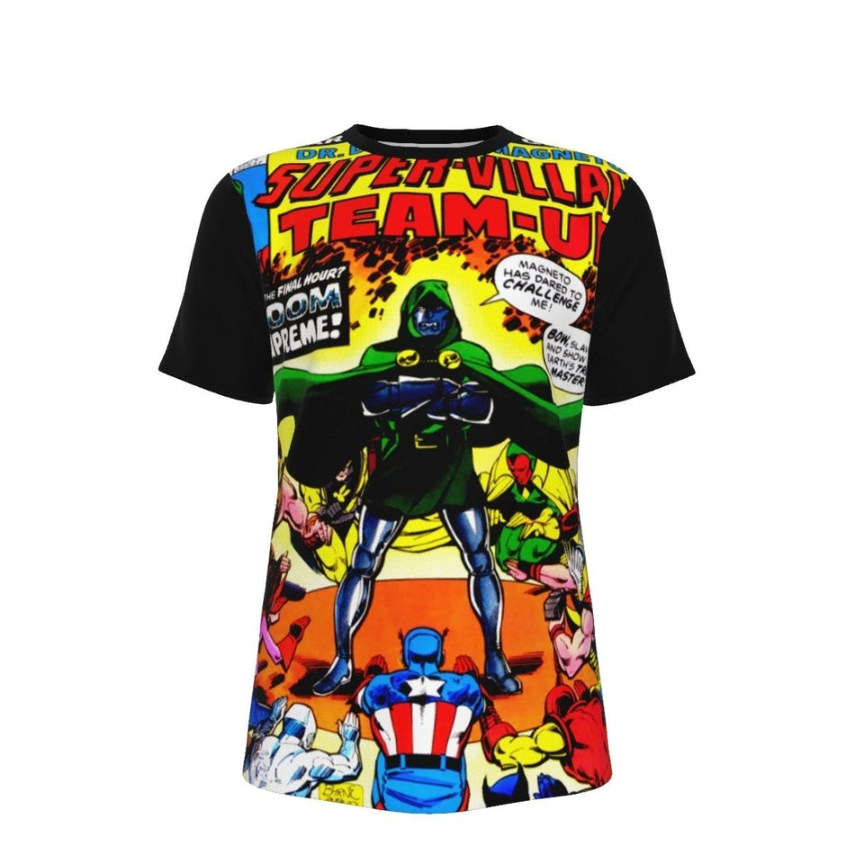 SUPER VILLAIN TEAM UP 14 ALL OVER PRINT SHIRT AND TANK