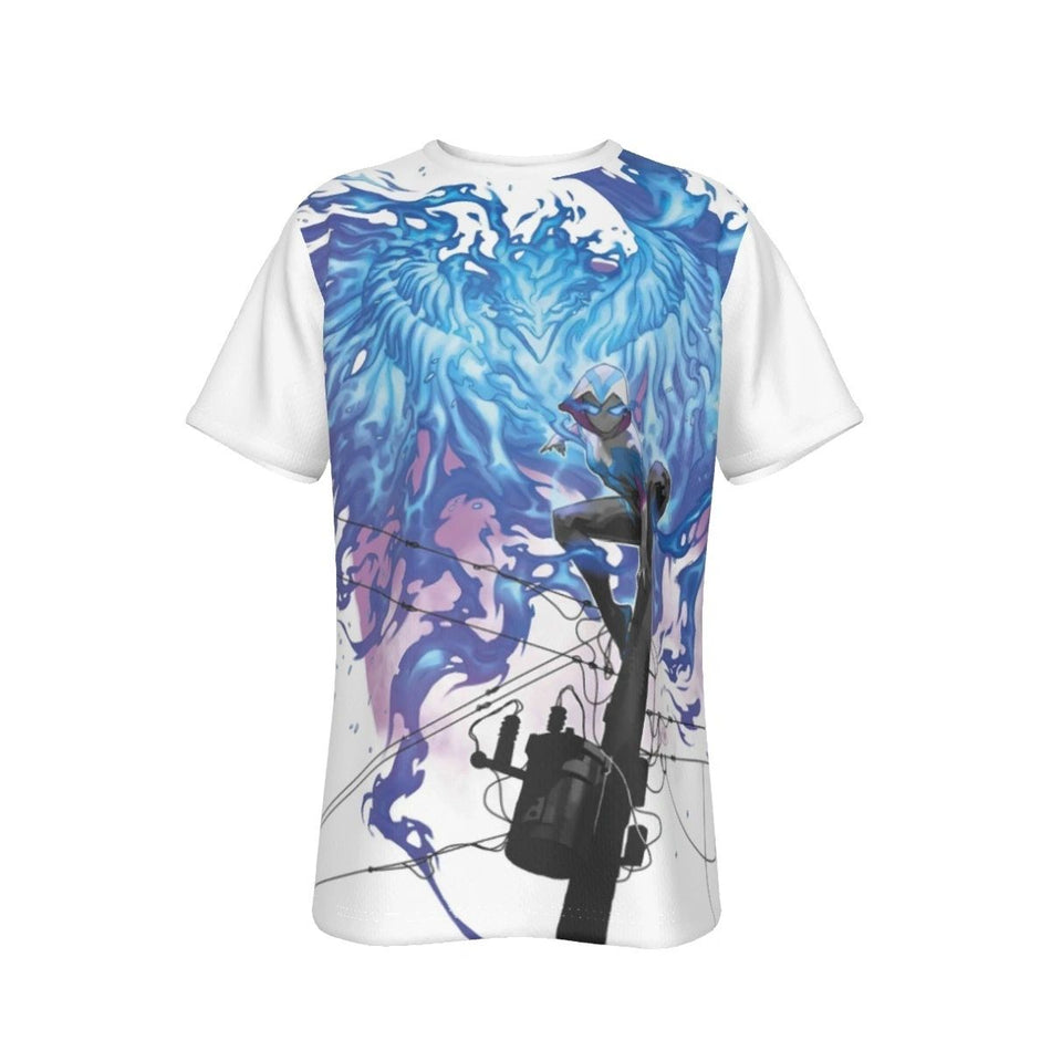 PHOENIX FORCE SPIDER GWEN ALL OVER PRINT SHIRT AND TANK