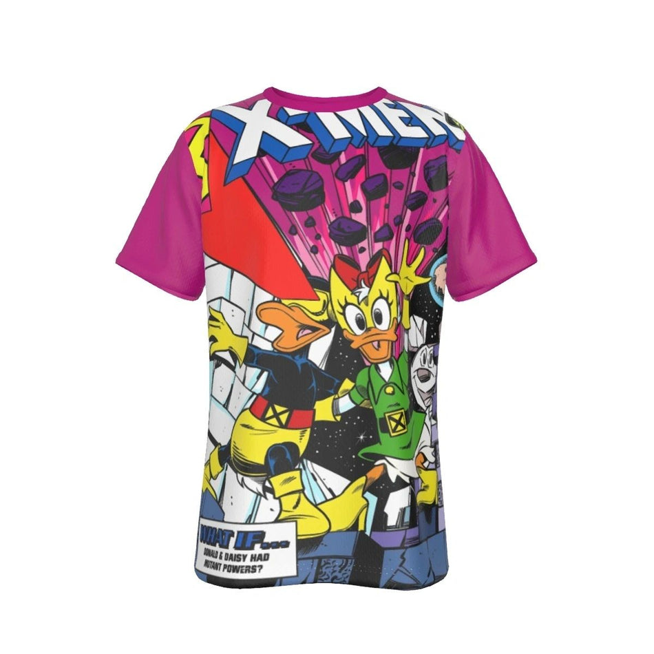 XMEN DAFFY AND DAISY DUCK ALL OVER PRINT SHIRT AND TANK