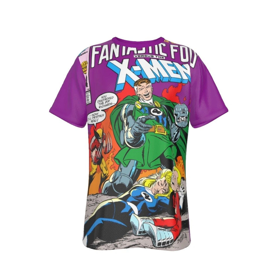 FANTASTIC FOUR VS XMEN 1 ALL OVER PRINT SHIRT AND TANK