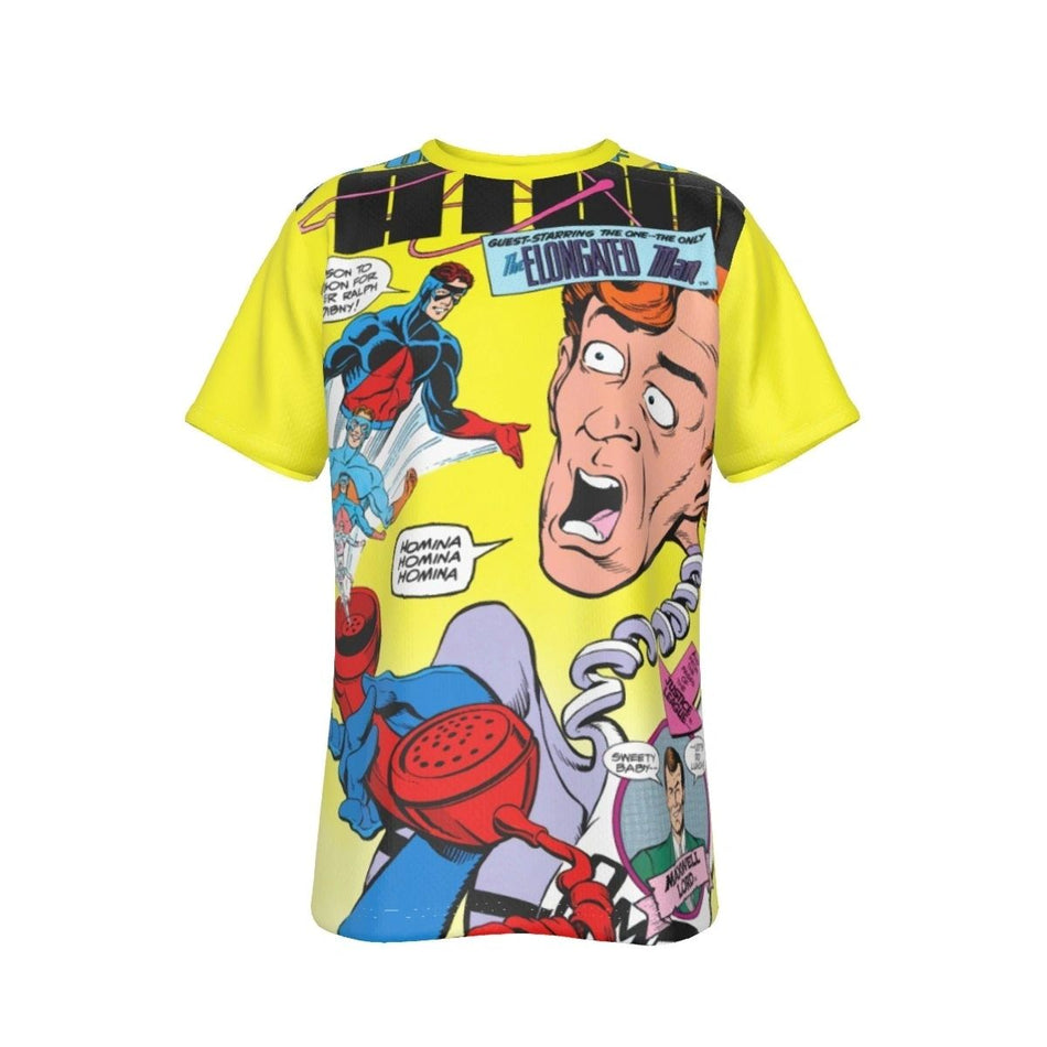 POWER OF THE ATOM 5 ALL OVER PRINT SHIRT AND TANK - ELONGATED MAN