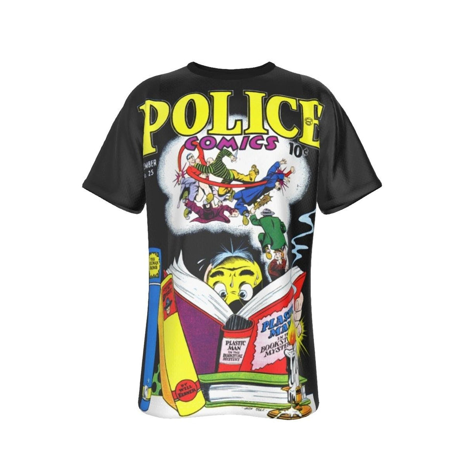 POLICE COMICS 25 ALL OVER PRINT SHIRT AND TANK - PLASTIC MAN