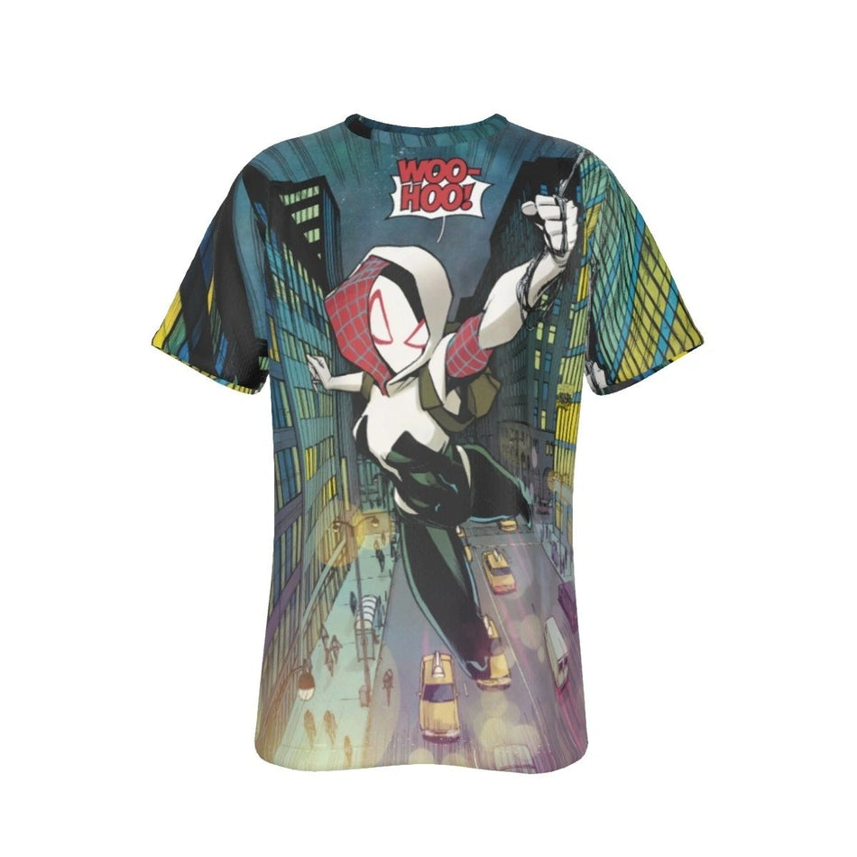 GHOST SPIDER GWEN ALL OVER PRINT SHIRT AND TANK