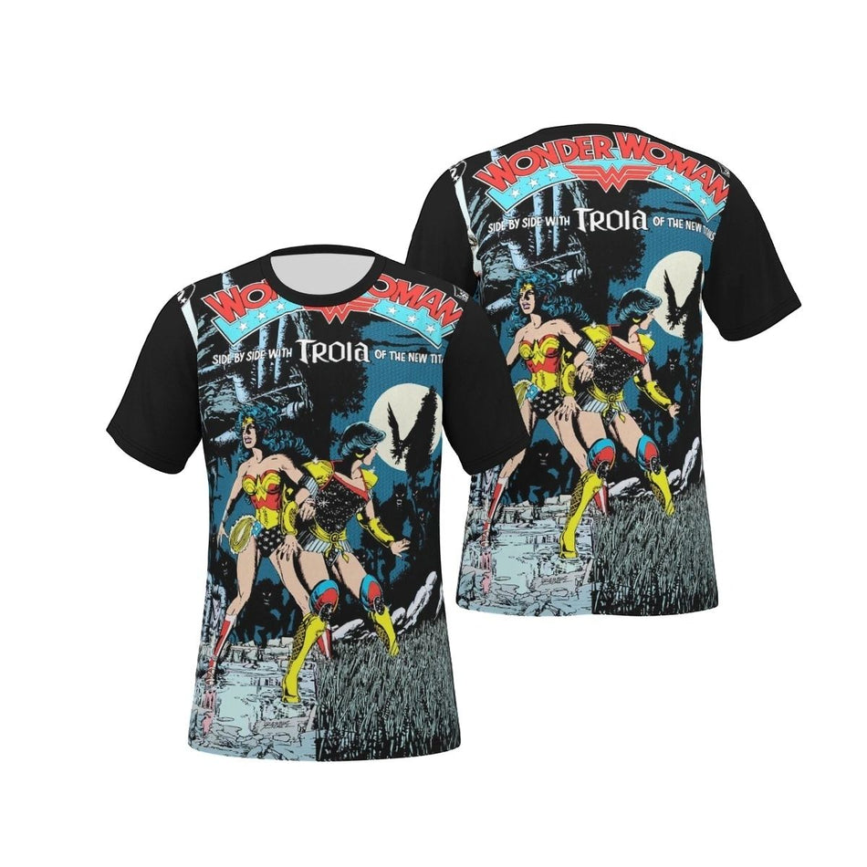 WONDER WOMAN 47 V2 ALL OVER PRINT SHIRT, BUTTON UP & TANK