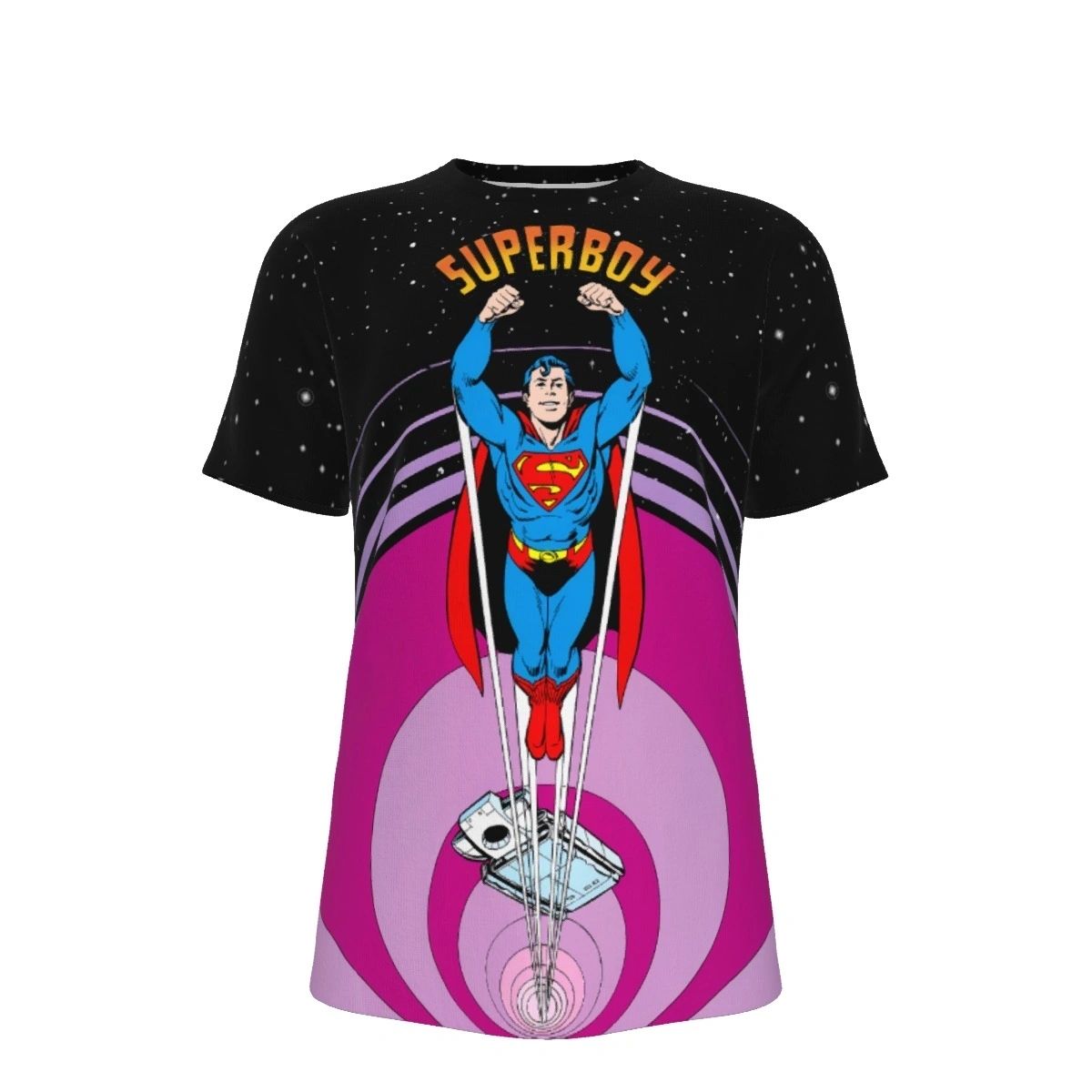 SUPERBOY SPACEWARP PANEL OVER PRINT SHIRT & TANK – Stronghold Collectibles