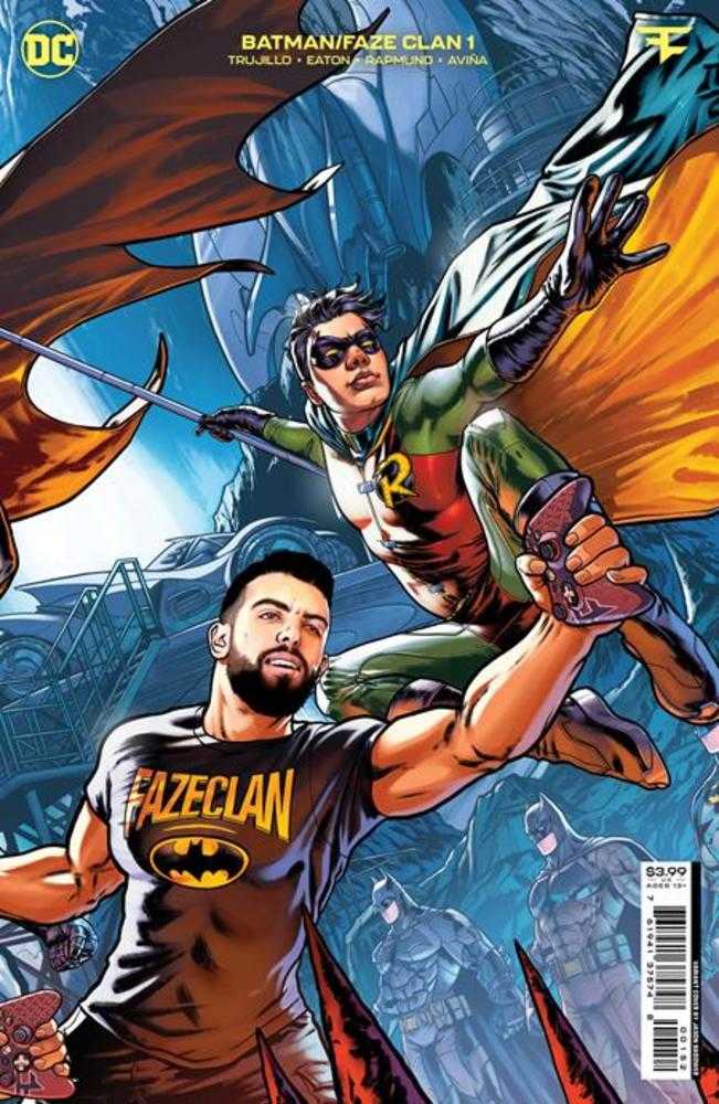 Batman Faze Clan #1E One Shot Jason Badower Connecting 4 Robin Variant - NM Near Mint