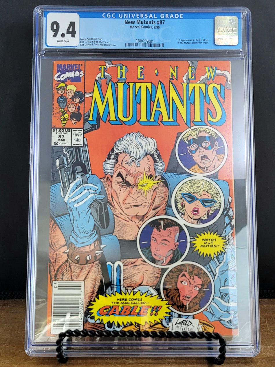 New Mutants #87 CGC 9.4 1st Appearance of Cable, Stryfe & the Mutant Liberation Front