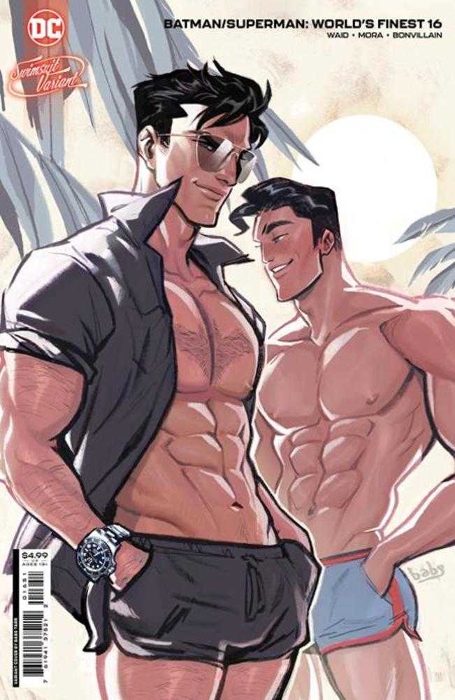 Stock Photo Batman Superman Worlds Finest #16 CVR D Babs Tarr Swimsuit Card Stock Variant(Subscription) comic sold by Stronghold Collectibles