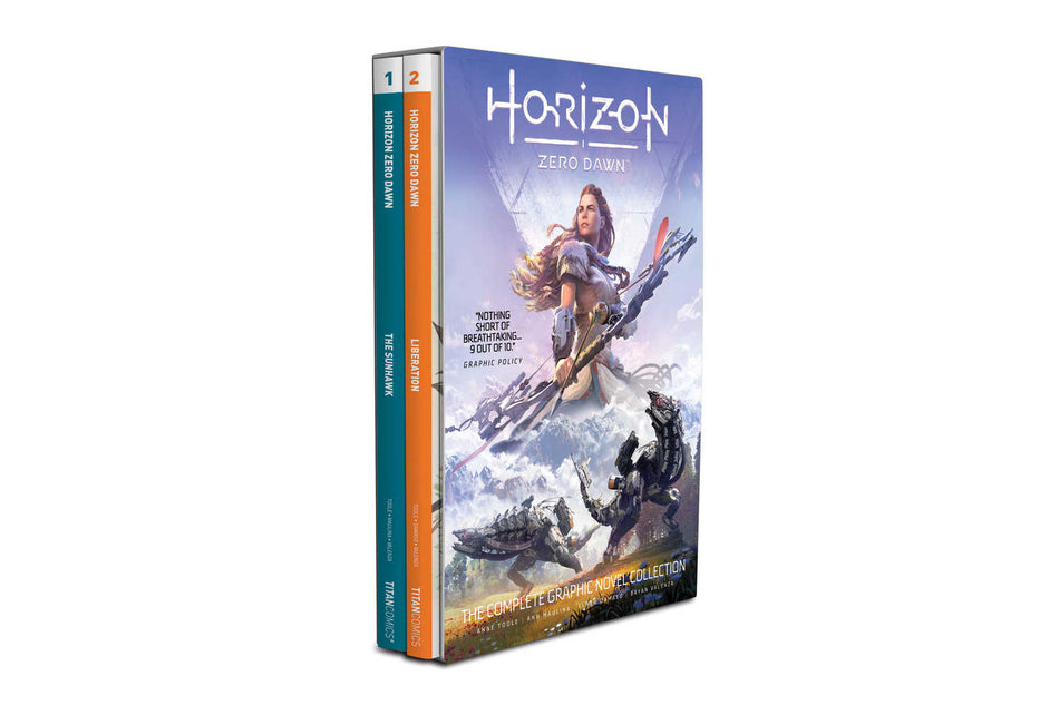Stock Photo of Horizon Zero Dawn Boxed Set Titan Comics Graphic Novels sold by Stronghold Collectibles of Acadiana Lafayette, LA