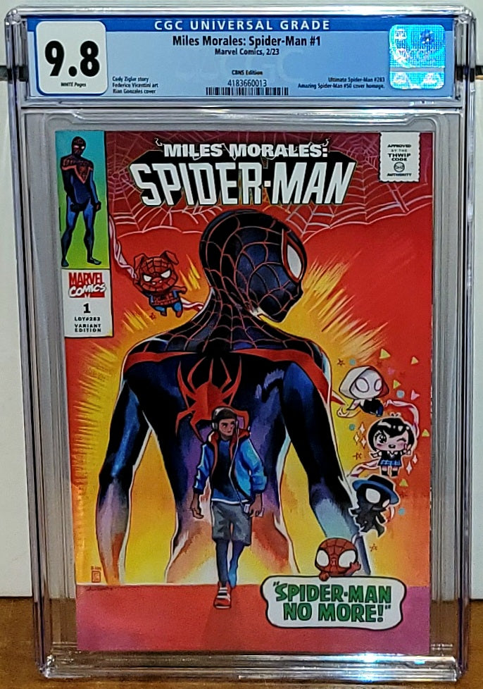 Miles Morales: Spider-Man #1 CGC 9.8 Rian Gonzales ASM #50 Homage Shared Store Exclusive Variant LTD 2,500