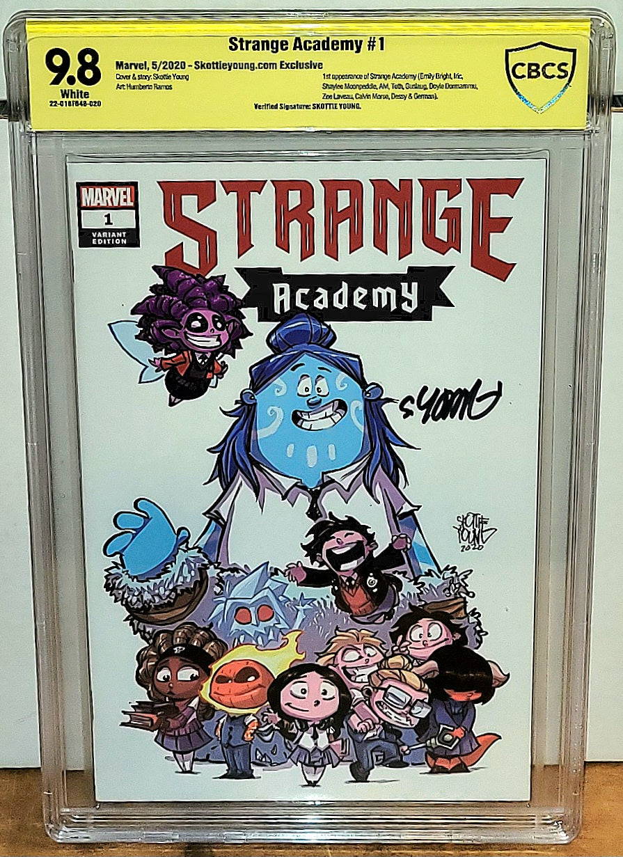 Strange Academy #1 Skottie Young Exclusive CBCS 9.8 Verified Signature SIGNED by YOUNG (Several 1st Appearances)