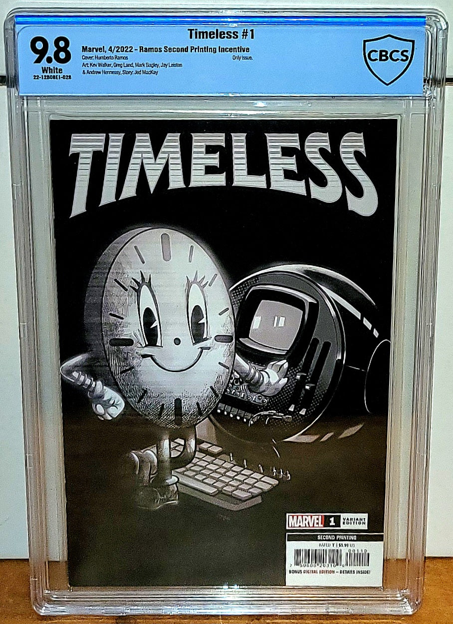 Timeless #1 Ramos Miss Minutes 2nd Second Print 1:50 Ratio Variant CBCS 9.8