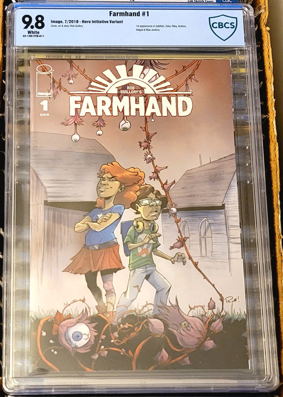 Farmhand #1 CBCS 9.8 Hero Initiative Variant (1st Appearance of Jedidiah, Zeke, Riley, Andrea, Abigail & Mae Jenkins)