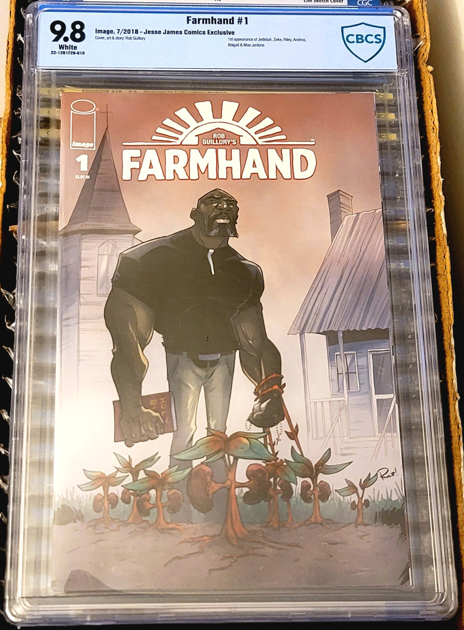 Farmhand #1 CBCS 9.8 Jesse James Comics Exclusive Var (1st Appearance of Jedidiah, Zeke, Riley, Andrea, Abigail & Mae Jenkins)
