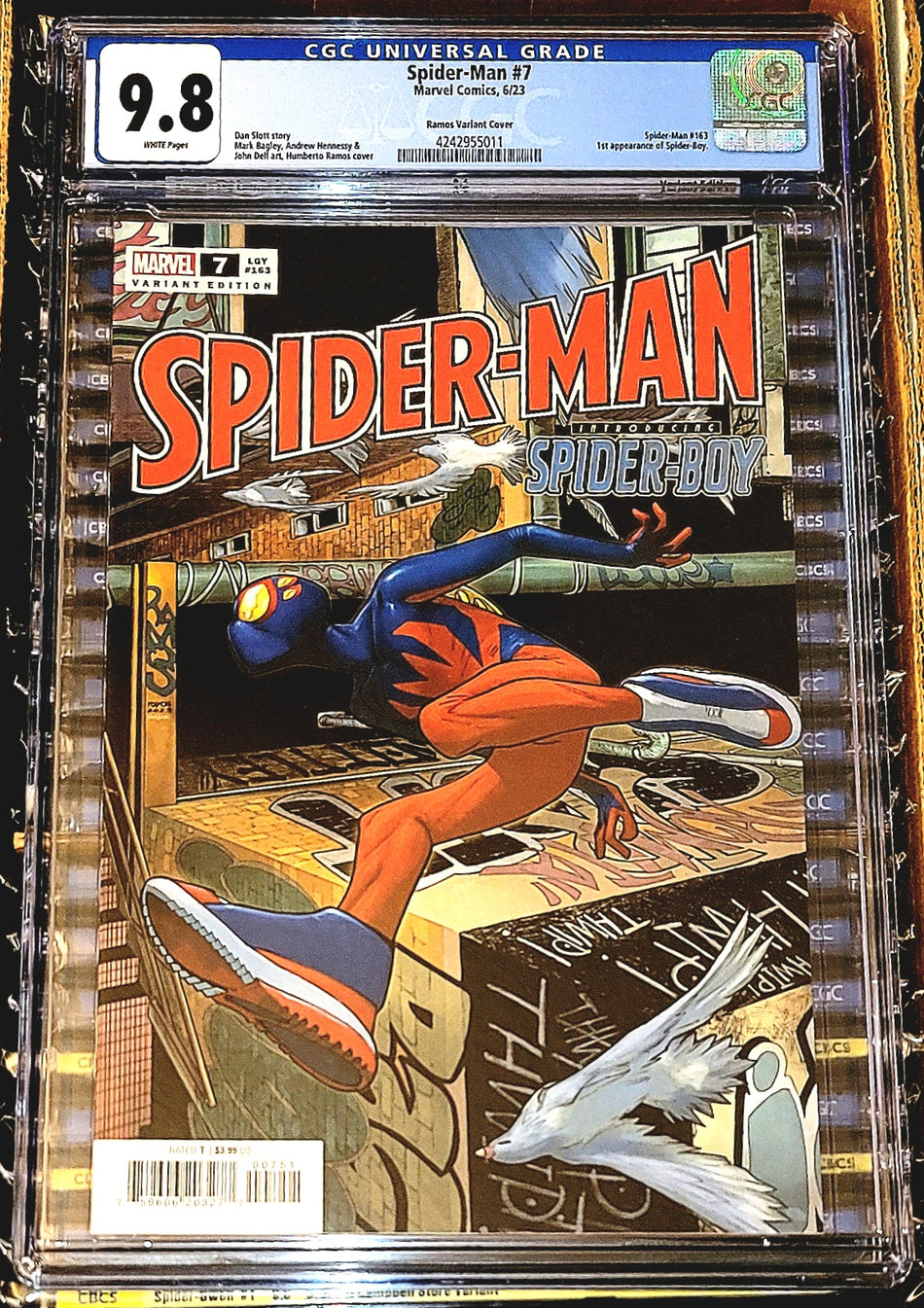 Spider-Man #7 Ramos Top Secret Spoiler Variant CGC 9.8 (1st Appearance of Spider-Boy)