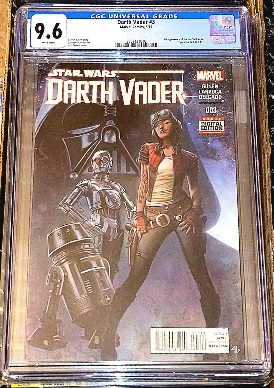 CGC 9.6 & 9.8 Star Wars Darth Vader #3 (1st Appearance of Doctor Chelli Aphra, Triple Zero (0-0-0) & BT-1)
