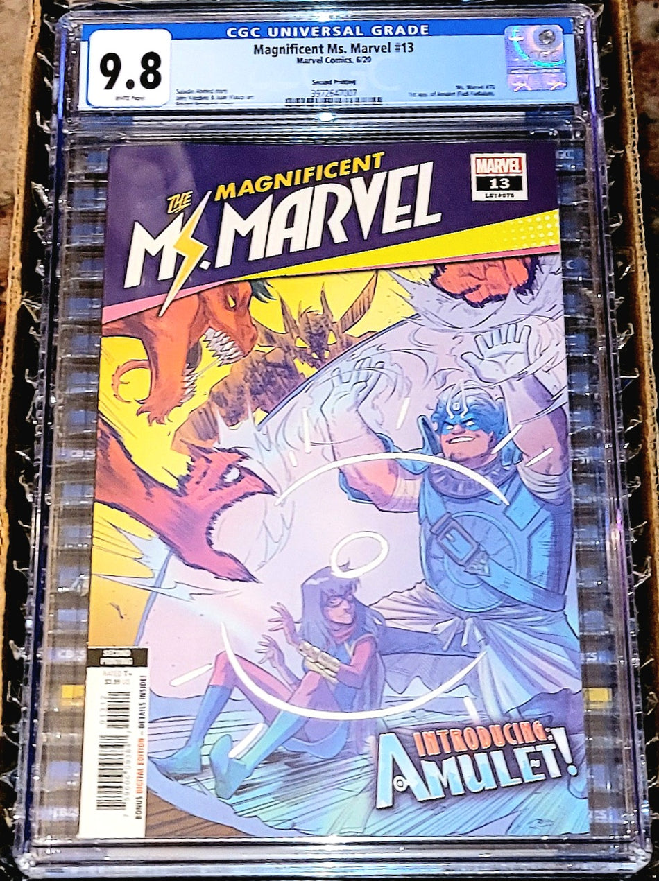 Magnificent Ms. Marvel #13 2nd Print CGC 9.8 (1st Appearance of Amulet (Fadlalah))